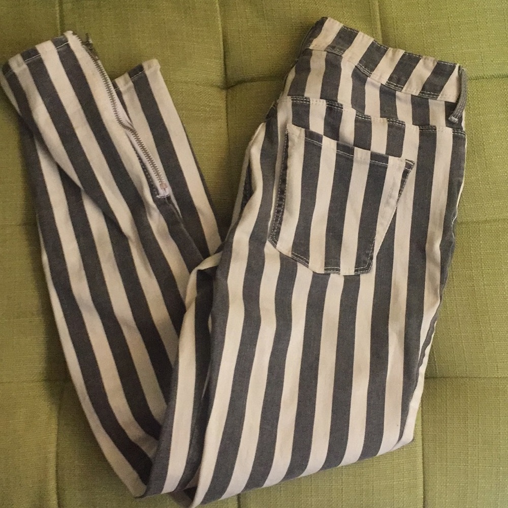 Pacsun high rise striped skinny jean